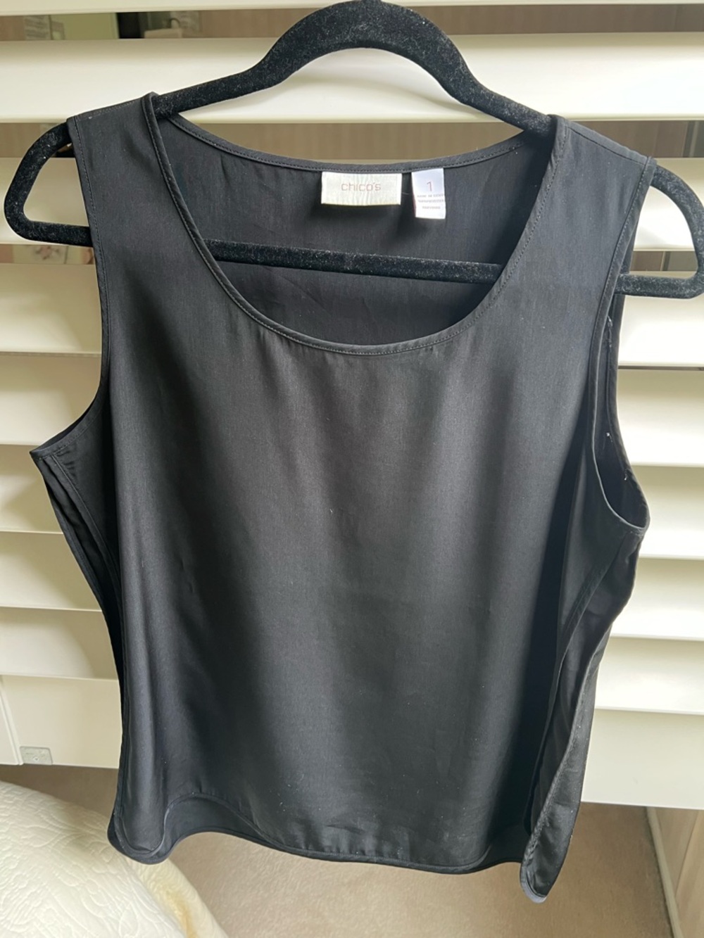 Chico's Black Sleeveless Top